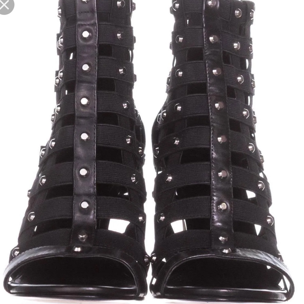 MICHAEL KORS SHERRY OPEN TOE CAGED BOOTIES SIZE 8 NWT